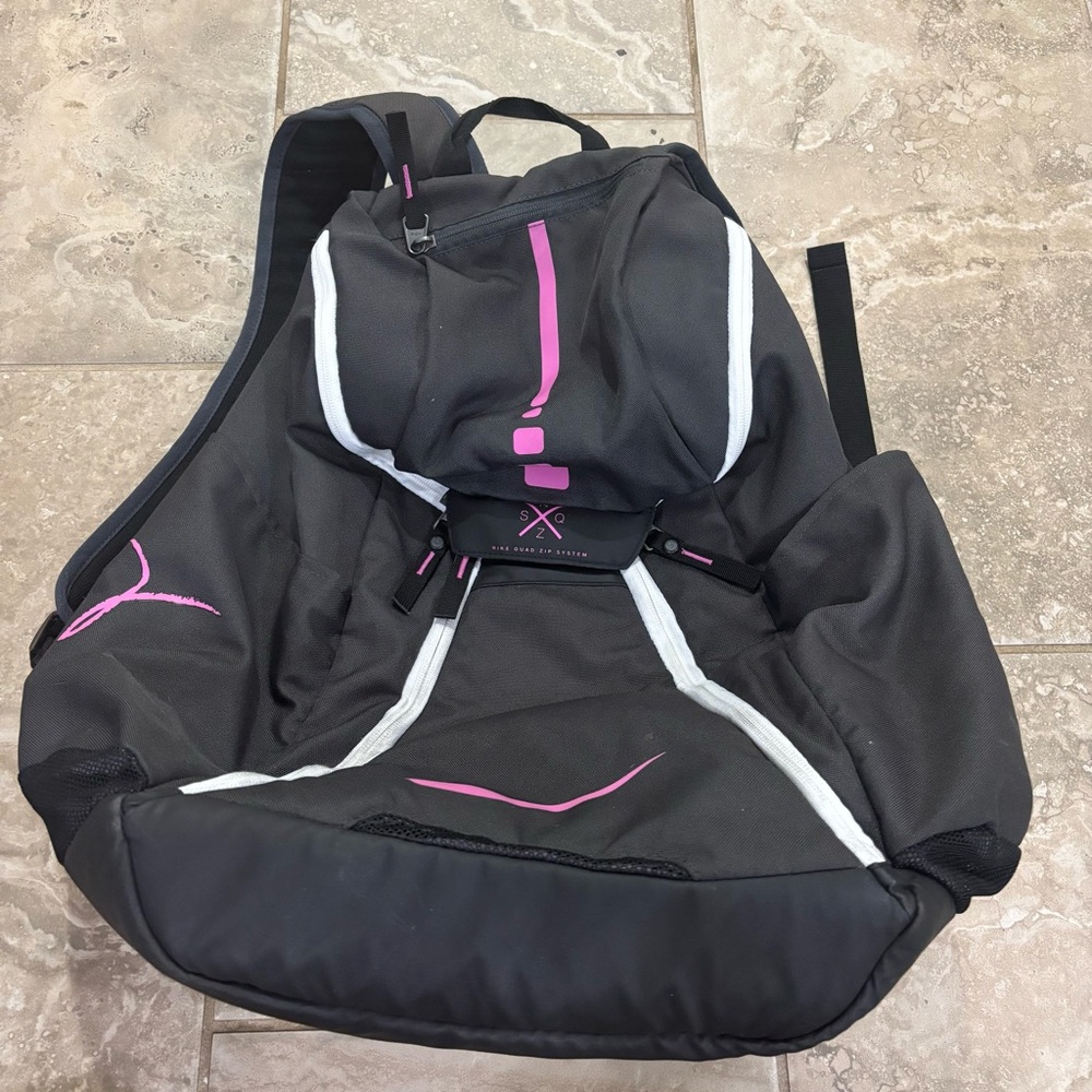 Nike Hoops Elite Max Air Team 2.0 Basketball Backpack Anthracite/Black Pinkfire - Picture 4 of 15